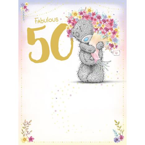 Fabulous 50th Large Me to You Bear Birthday Card £3.59